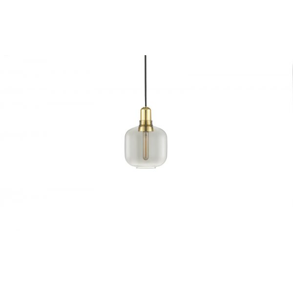 502164 Normann Copenhagen Amp Lamp Small Smoke Brass 1
