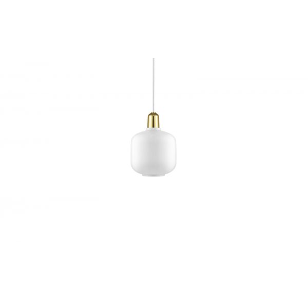 502165 Normann Copenhagen Amp Lamp Small White Brass 1