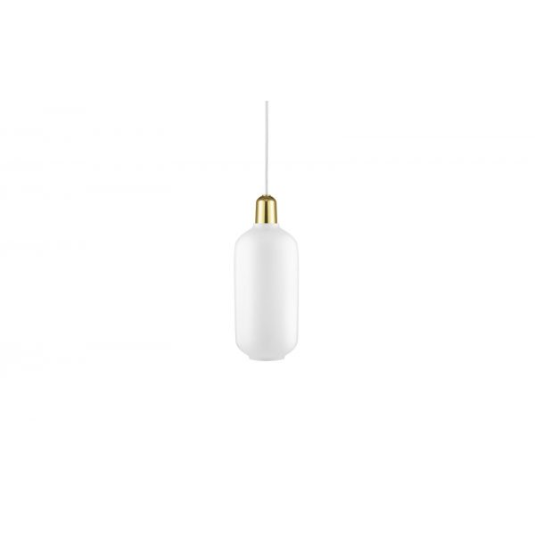 502167 Normann Copenhagen Amp Lamp Large White Brass 1