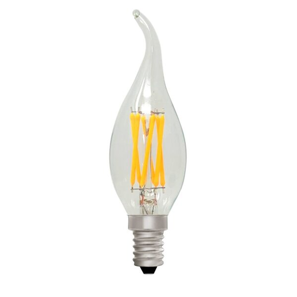 Zico Lighting C35 Flame tip candle Clear 6w 2700K E14 OFF