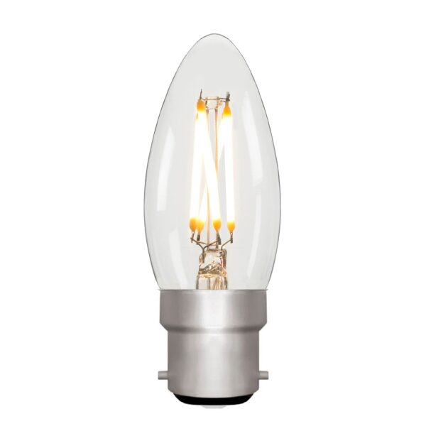 Zico Lighting Candle C35 Clear 4w B22 2700k ON