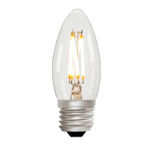 Zico Lighting Candle C35 Clear 4w E27 2700k ON scaled