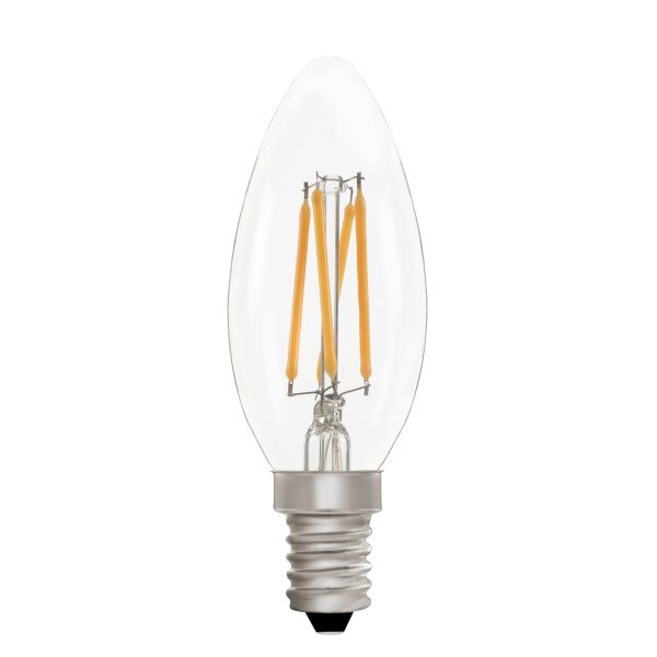Zico Lighting Clear C35 Candle 4w 2700K E14 off scaled