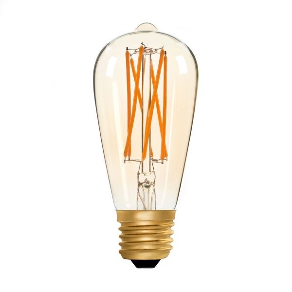 Zico Lighting ST64 Squirrel Cage Amber 6w 2000k OFF scaled
